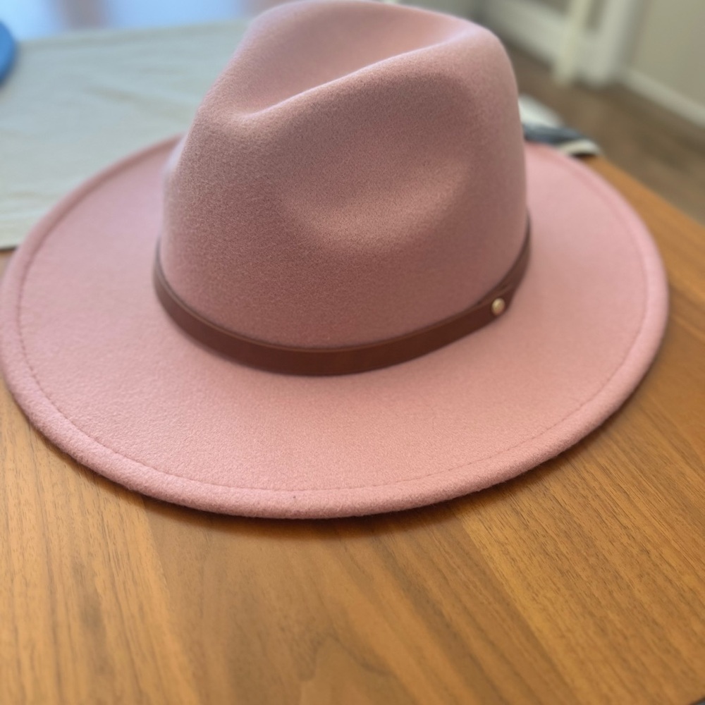 Pink Felt Melrose and Market Hat